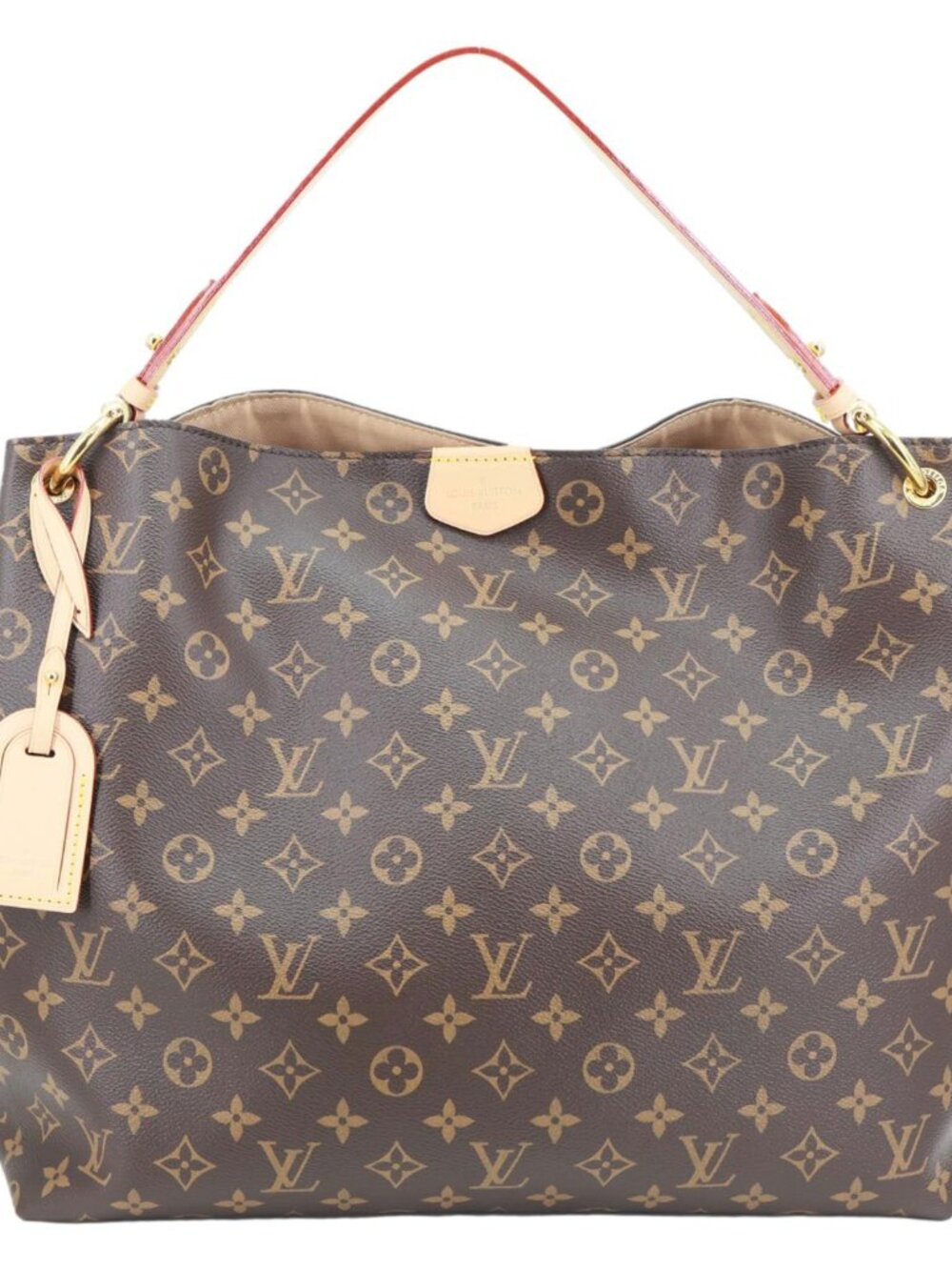 Louis Vuitton  Graceful MM Monogram Canvas Shoulder Bag Brown